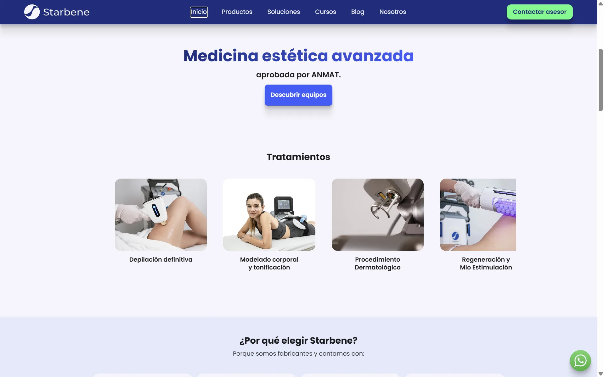 Web comercial de Starbene 3